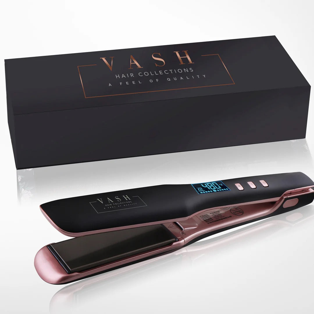 High Quality Titanium Keratin Flat Iron – Pink/Black