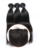 BRAZILIAN STRAIGHT 3 BUNDLE DEAL W/ 13X4 FRONTAL